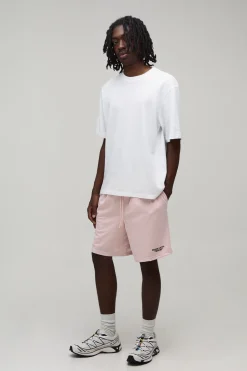 Short En Jersey Maille Imprimé Coupe Ample