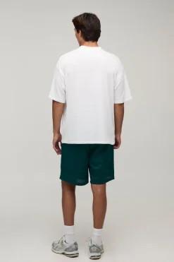 Short En Jersey Mesh Ample Homme Avec Inscription