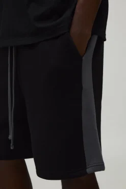 boohooMAN Short En Jersey À Panneaux Coupe Regular<Homme Shorts
