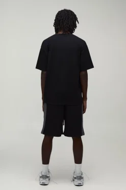 boohooMAN Short En Jersey À Panneaux Coupe Regular<Homme Shorts