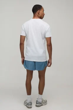 boohooMAN Short En Jersey Éponge Coupe Racer<Homme Shorts