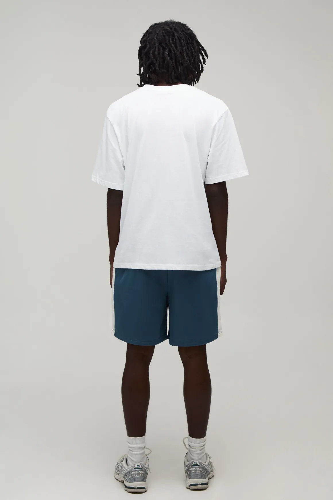 Short En Jersey Tricot À Rayures Coupe Regular