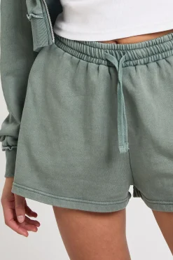 boohoo Short En Molleton Bouclé Délavé<Femme Shorts|Athleisure