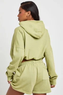 boohoo Short En Molleton Bouclette Lavé<Femme Shorts|Athleisure