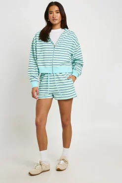 boohoo Short En Molleton À Rayures<Femme Survêtements|Survêtements