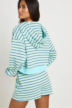 boohoo Short En Molleton À Rayures<Femme Survêtements|Survêtements