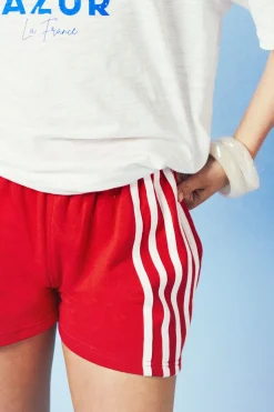 boohoo Short En Molleton À Rayures<Femme Survêtements|Survêtements