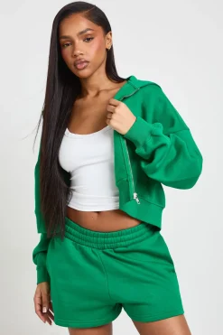 Short En Molleton Taille Haute Avec Cordon De Serrage Interne