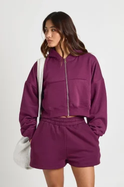 Short En Molleton Taille Haute Avec Cordon De Serrage Interne
