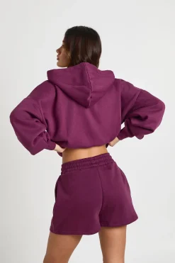 Short En Molleton Taille Haute Avec Cordon De Serrage Interne