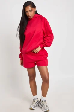 Short En Molleton Taille Haute Avec Cordon De Serrage Interne