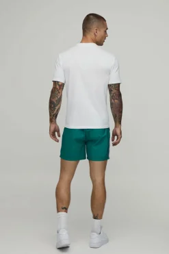 boohooMAN Short En Nylon Décontracté Longueur Courte Avec Bande Latérale<Homme Shorts