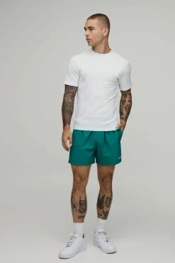 boohooMAN Short En Nylon Décontracté Longueur Courte Avec Bande Latérale<Homme Shorts