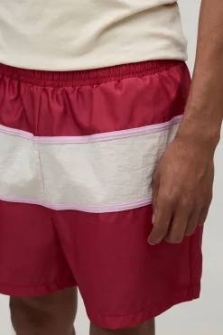 Short En Nylon À Longueur Courte Avec Bandes Rayées Coupe Décontractée
