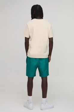 Short En Nylon Mi-long Décontracté À Multi-badges