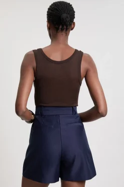 Short En Satin Ajusté