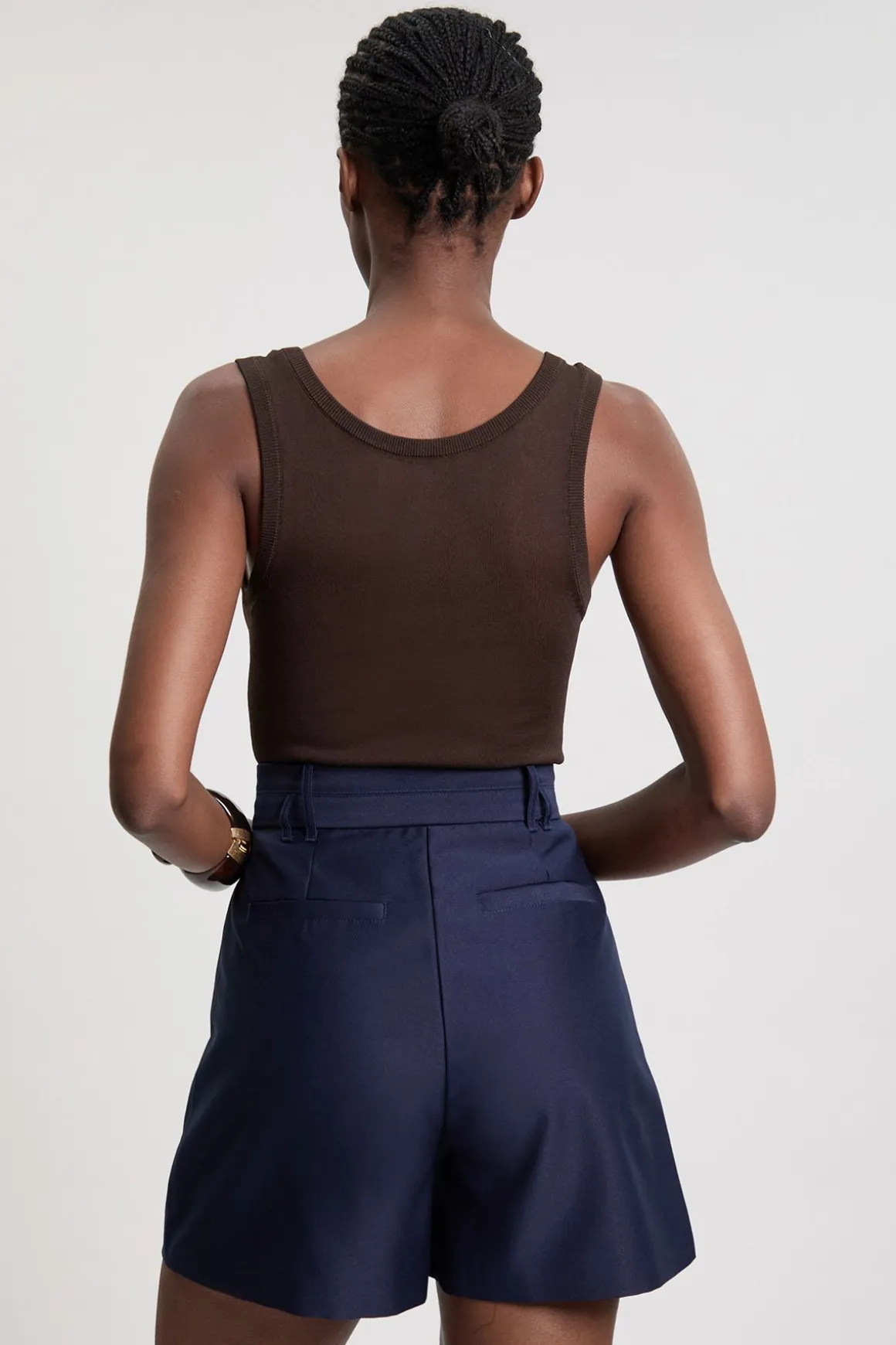 Short En Satin Ajusté