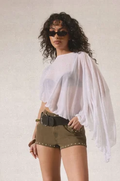 Short En Sergé À Clous