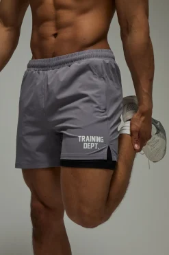 Short 2 En 1 Stretch Tissé Training Dept
