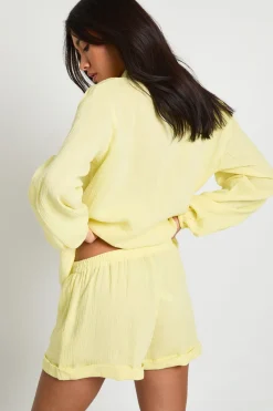 boohoo Short En Étamine De Coton<Femme Shorts