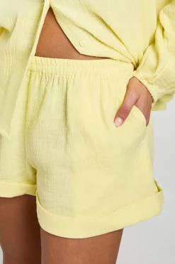 boohoo Short En Étamine De Coton<Femme Shorts