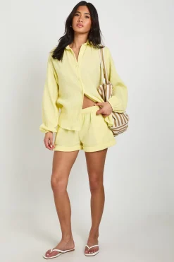 boohoo Short En Étamine De Coton<Femme Shorts