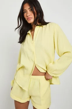 boohoo Short En Étamine De Coton<Femme Shorts