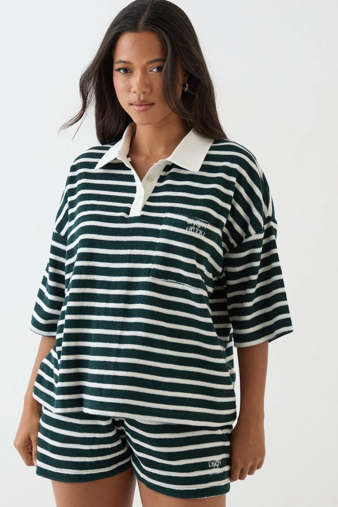 Short En Tissu Éponge À Rayures Dsgn Studio