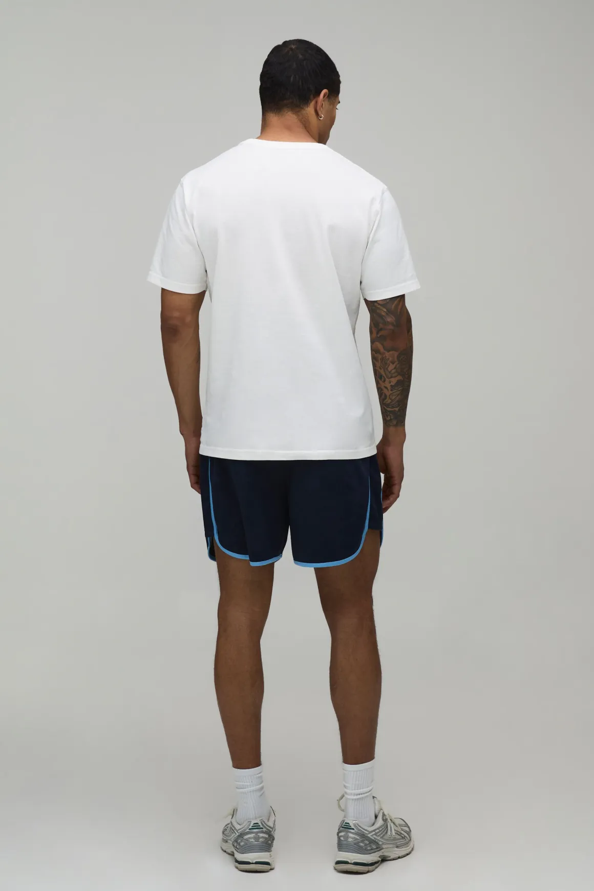 Short En Tricot Coupe Ajustée Racer Avec Détail Passepoil