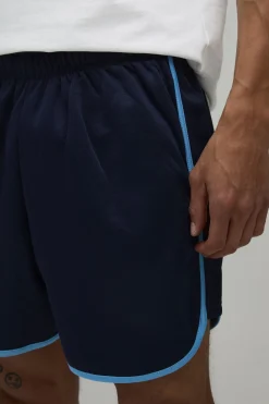 Short En Tricot Coupe Ajustée Racer Avec Détail Passepoil