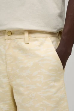boohooMAN Short En Twill Camouflage Ample Coupe Longue<Homme Shorts