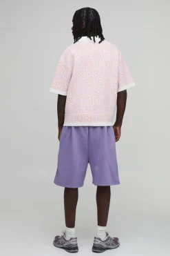 Short Essentiel Oversize Délavé À Entrejambe Bas