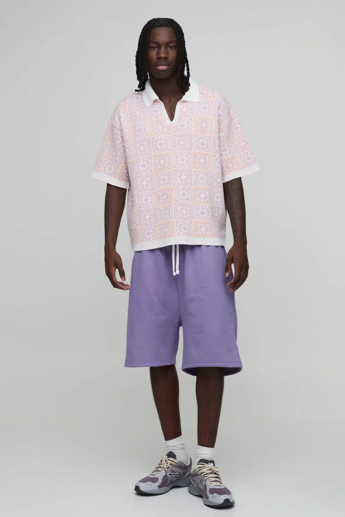 Short Essentiel Oversize Délavé À Entrejambe Bas