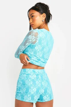 Short fessier en dentelle