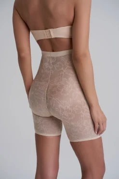 Short Gainant Taille Haute En Dentelle