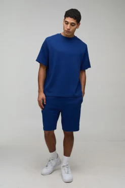 Short Gaufré Coupe Ajustée