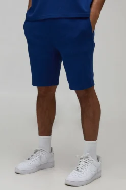 Short Gaufré Coupe Ajustée