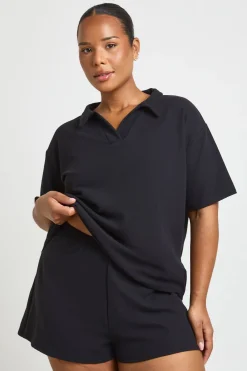 boohoo Short Gaufré Grande Taille<Femme Shorts