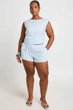 Short Grande Taille À Pois