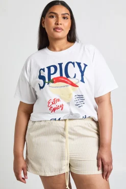 boohoo Short Grande Taille À Taille Cordon Contrastant<Femme Shorts