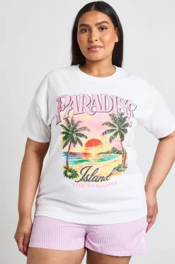 Short Grande Taille À Taille Coulissée Avec Détails Contrastés