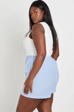 Short Henley En Popeline Grande Taille