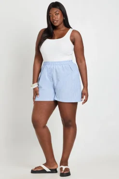 Short Henley En Popeline Grande Taille