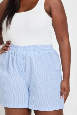 Short Henley En Popeline Grande Taille