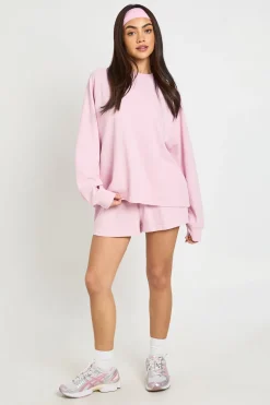 boohoo Short Henley En Tissu Gaufré<Femme Shorts