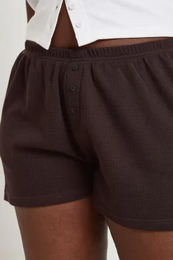Short Henley Gaufré Grande Taille