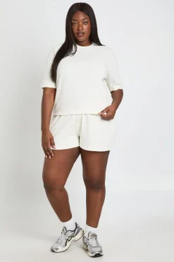Short Henley Gaufré Grande Taille