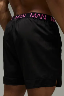 Short Homme Actif à Logo Néon 5 pouces