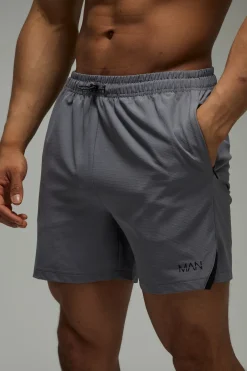 Short Homme 7 Pouces Extensible Tissé Avec Ajusteur Élastique