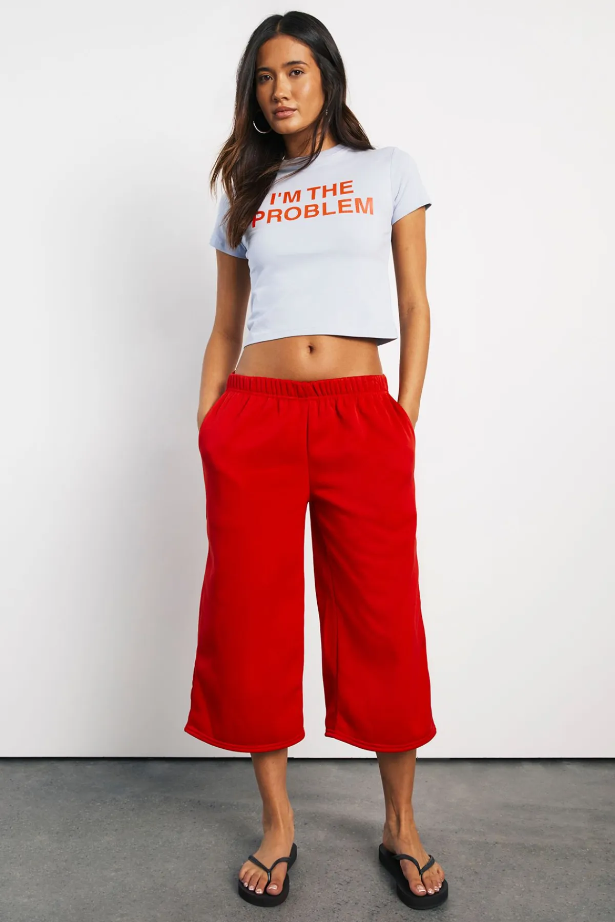 boohoo Short Jogger Longueur 3/4 Coupe Large<Femme Survêtements|Survêtements